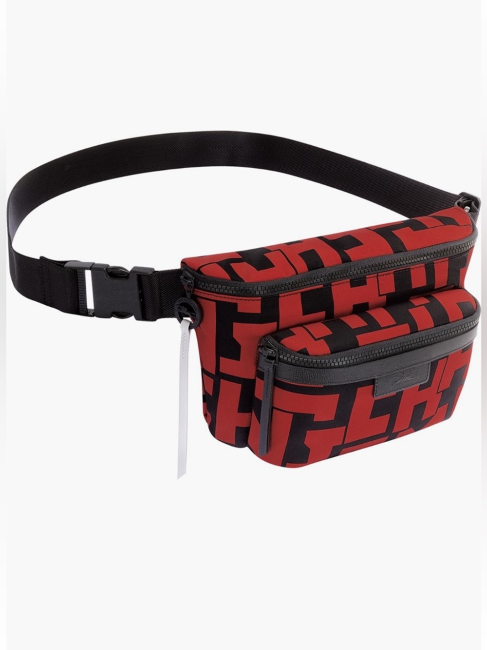 Longchamp Le Pliage Neo Nylon Belt Bag NWT Red/Black